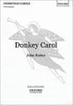 Donkey Carol SATB choral sheet music cover